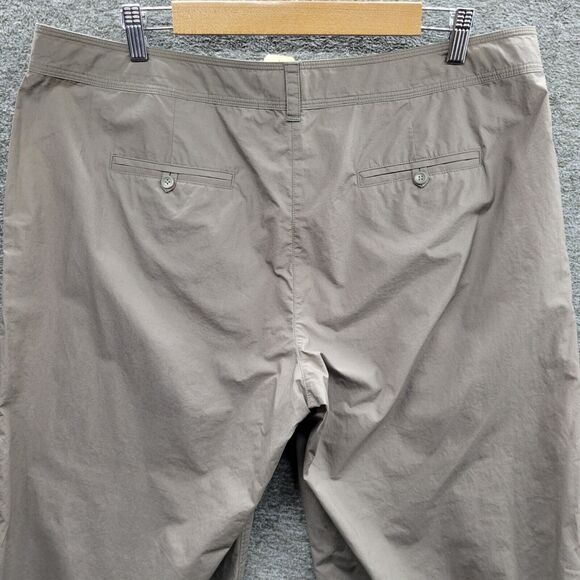Tommy Bahama Pants Women's 16 Gray Snappy Poplin Crop Relax Fit NWT (MSRP $88) - Picture 5 of 11